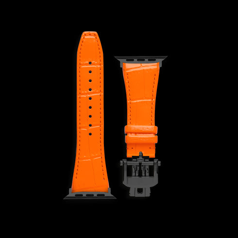 Apple Watch Strap / Leather - Orange